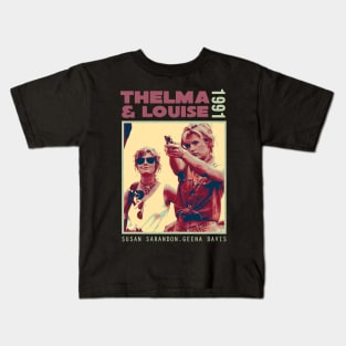 thelma and louise 1991 retro red Kids T-Shirt